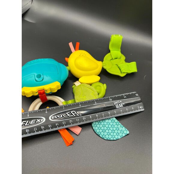 Infantino Musical Travel Bar Activity Toy Chick Owl Fox Mlirror Rattle - Picture 2 of 6